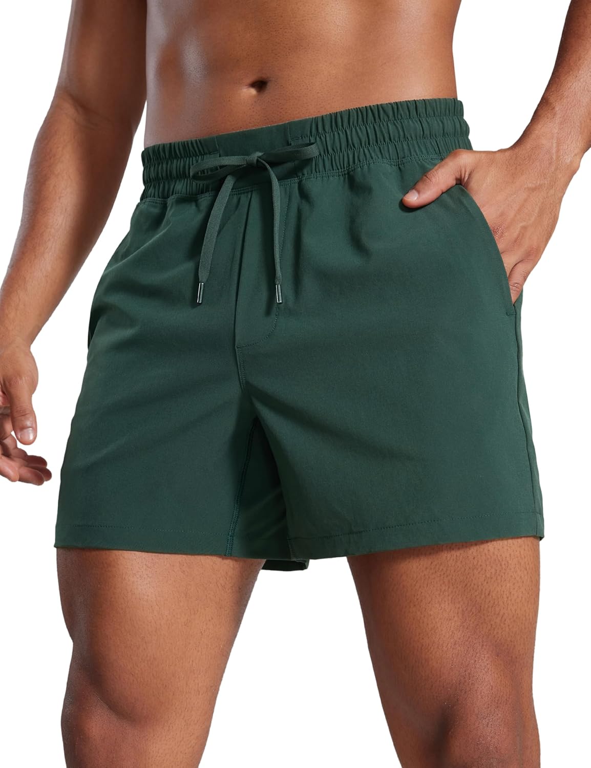 Linerless Workout Shorts 5'' | Lightweight, Quick Dry, Running, Pockets, for Men