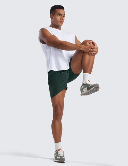 Linerless Workout Shorts 5'' | Lightweight, Quick Dry, Running, Pockets, for Men