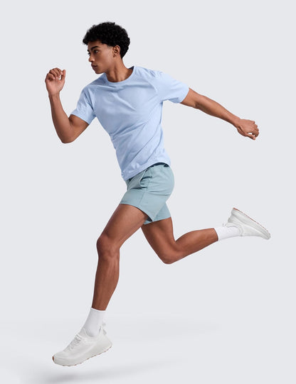Linerless Workout Shorts 5'' | Lightweight, Quick Dry, Running, Pockets, for Men