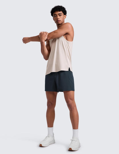 Linerless Workout Shorts 5'' | Lightweight, Quick Dry, Running, Pockets, for Men