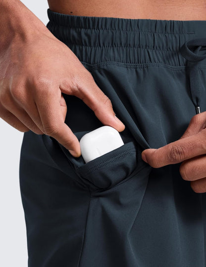 Linerless Workout Shorts 5'' | Lightweight, Quick Dry, Running, Pockets, for Men