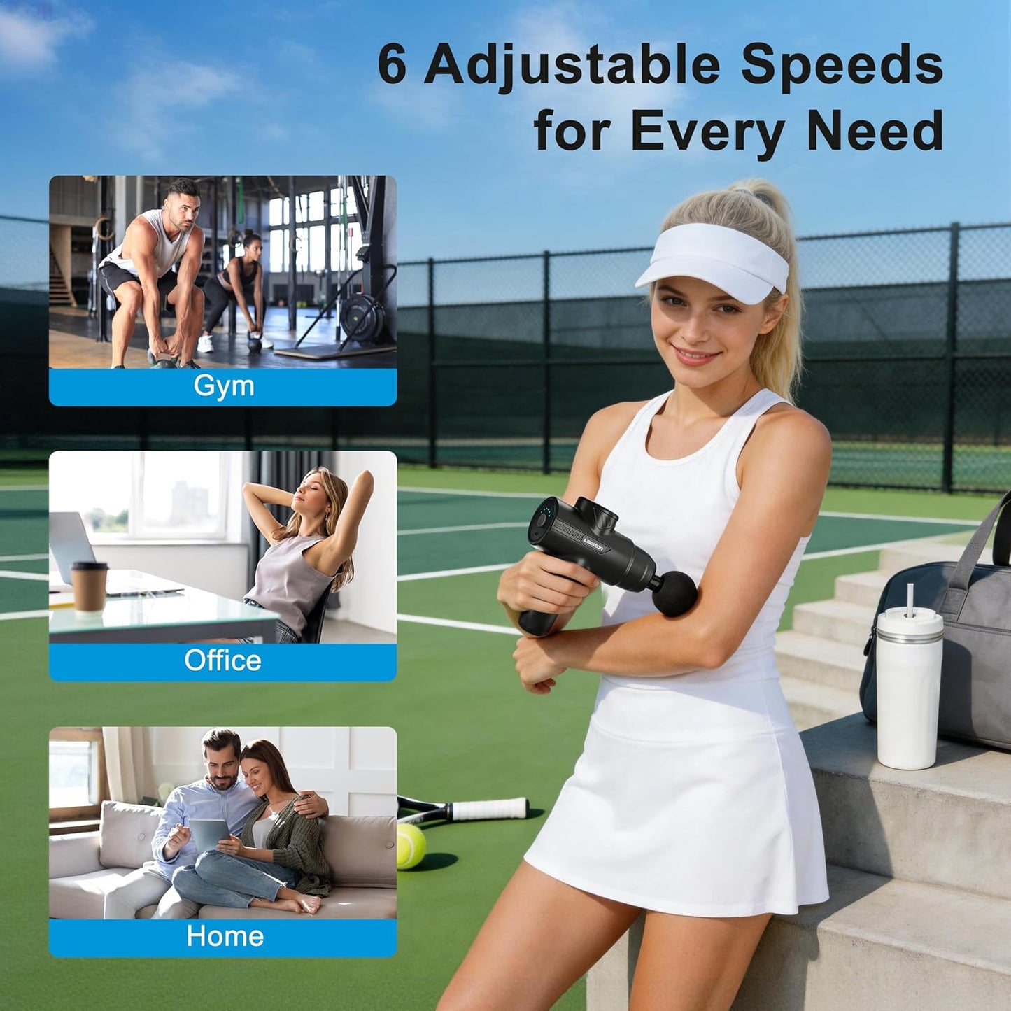 Massage Gun Deep Tissue Handheld Muscle Massager for Pain Relief