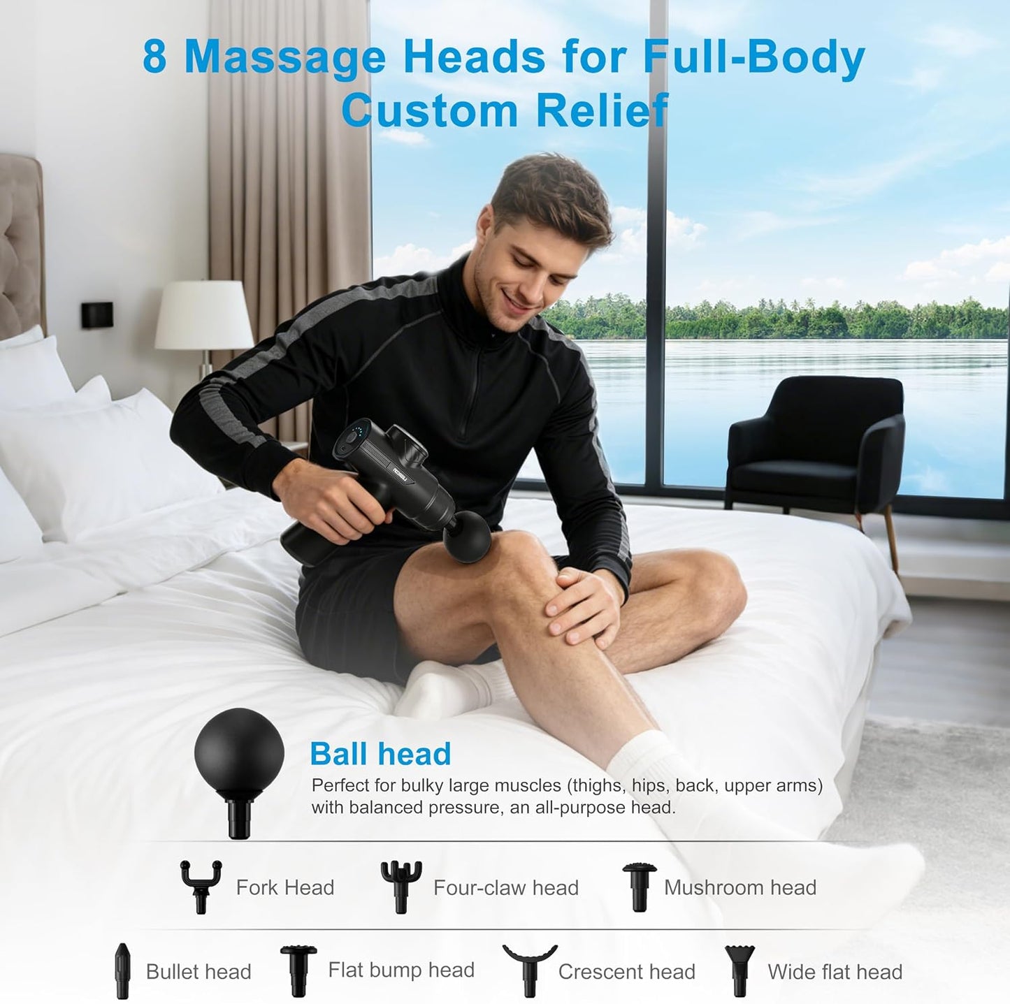 Massage Gun Deep Tissue Handheld Muscle Massager for Pain Relief