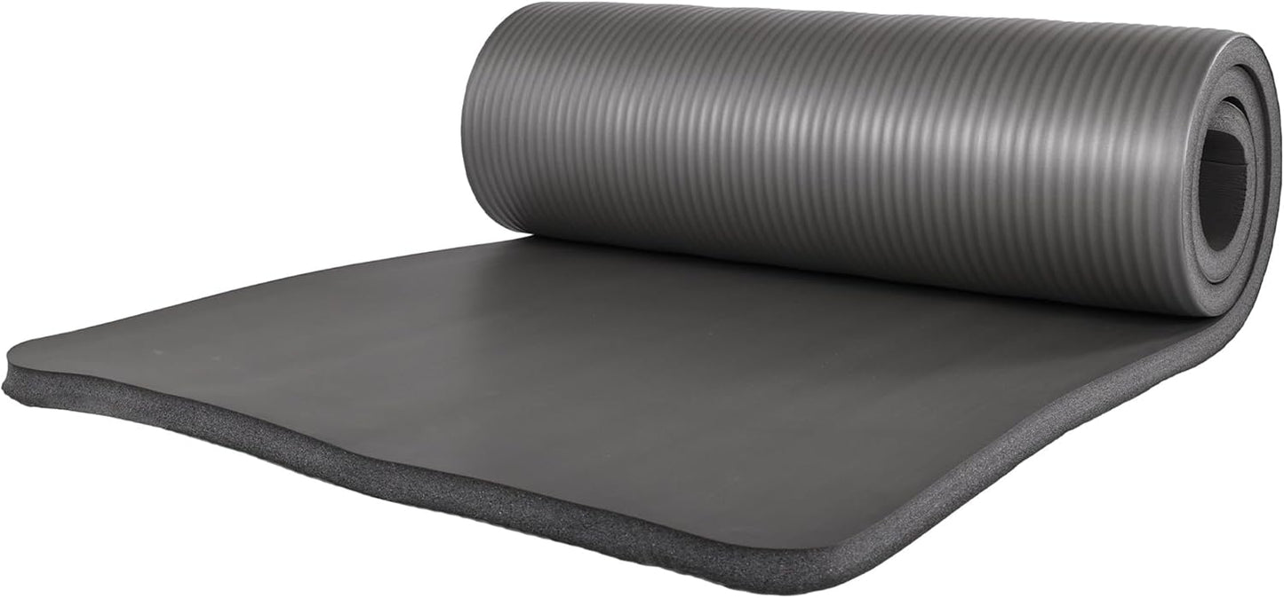 BalanceFrom 7-Piece Yoga Set with 71x24x1 Inches Extra Thick Mat and Carrying Sling – Includes 2 Blocks, Stretch Strap, 2 Towels, and Knee Pad for Home, Studio, and Gym Workouts
