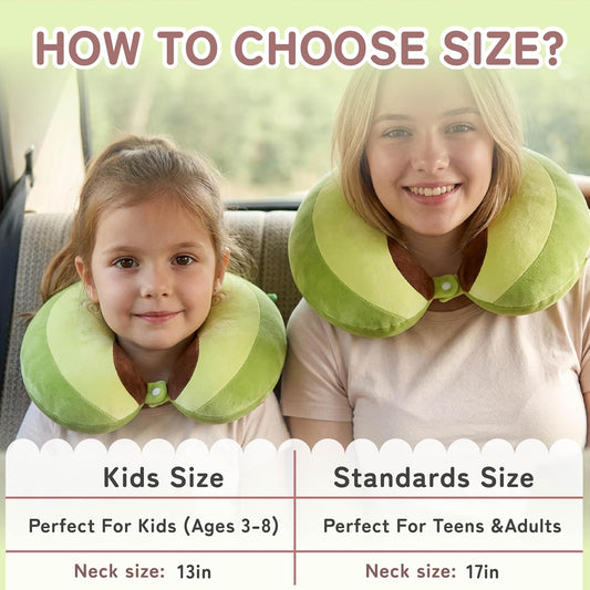 Cooling Travel Neck Pillow, Cool to Touch Memory Foam, Grey
