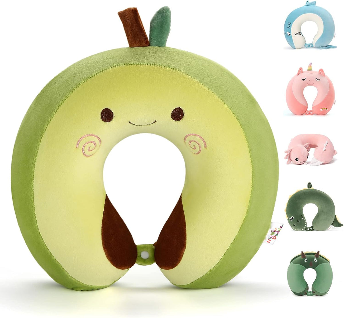 Cooling Travel Neck Pillow, Cool to Touch Memory Foam, Grey