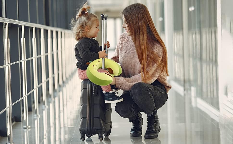 Cooling Travel Neck Pillow, Cool to Touch Memory Foam, Grey
