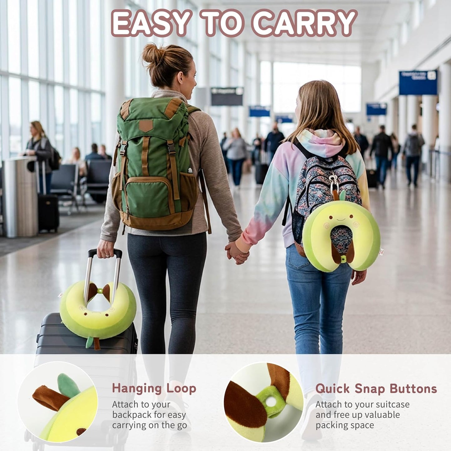 Cooling Travel Neck Pillow, Cool to Touch Memory Foam, Grey