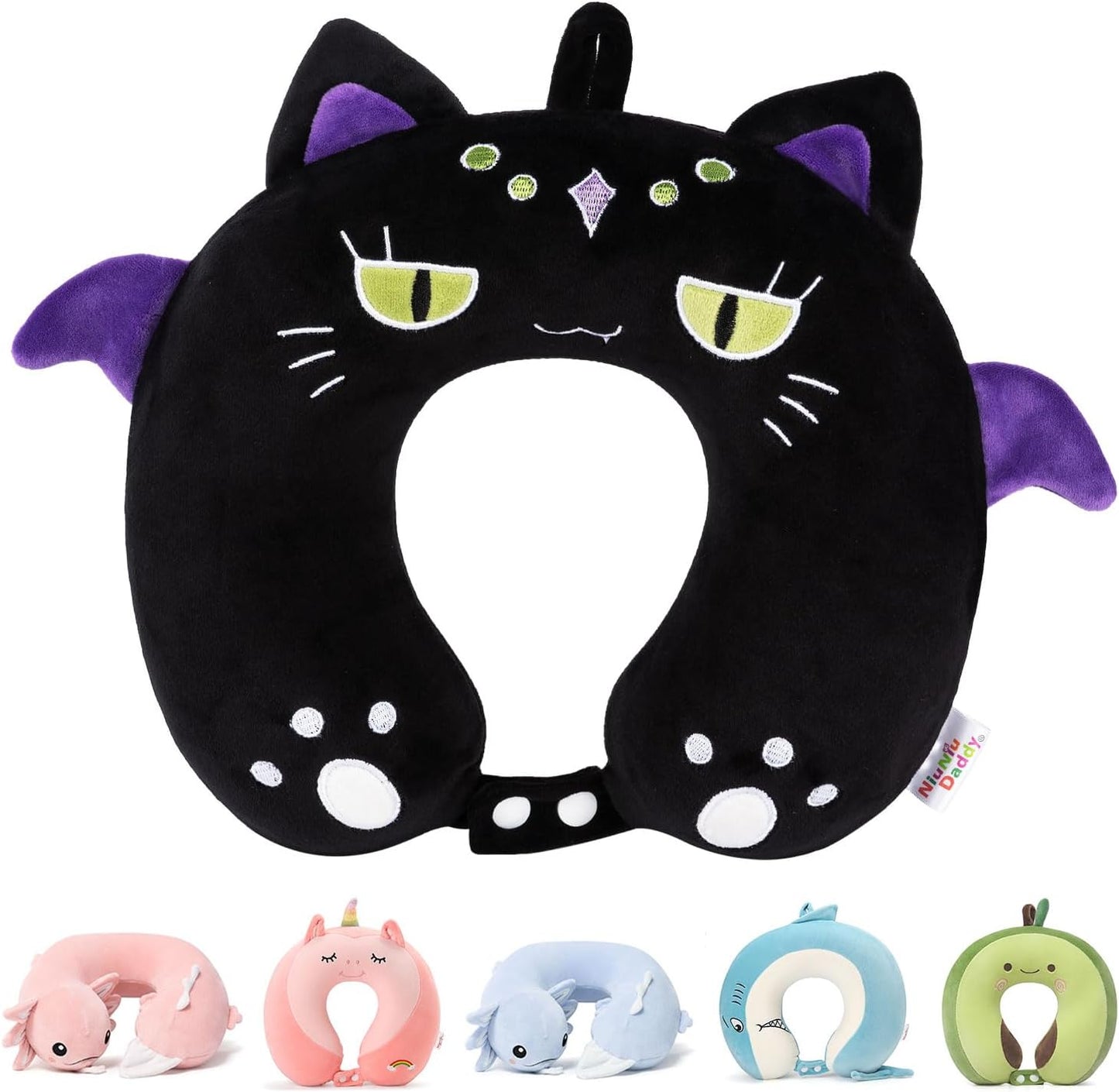 Cooling Travel Neck Pillow, Cool to Touch Memory Foam, Grey