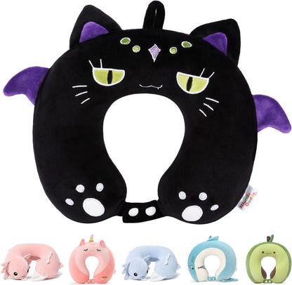 Cooling Travel Neck Pillow, Cool to Touch Memory Foam, Grey