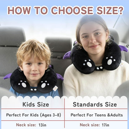 Cooling Travel Neck Pillow, Cool to Touch Memory Foam, Grey