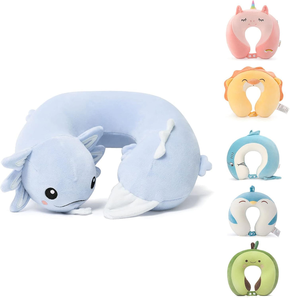 Cooling Travel Neck Pillow, Cool to Touch Memory Foam, Grey