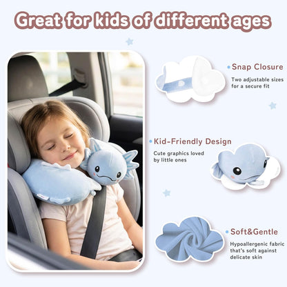 Cooling Travel Neck Pillow, Cool to Touch Memory Foam, Grey
