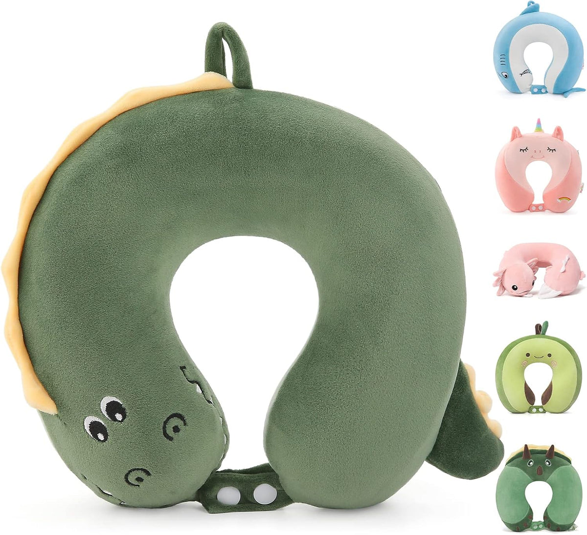 Cooling Travel Neck Pillow, Cool to Touch Memory Foam, Grey