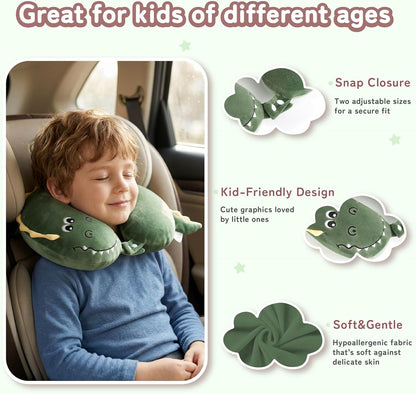 Cooling Travel Neck Pillow, Cool to Touch Memory Foam, Grey