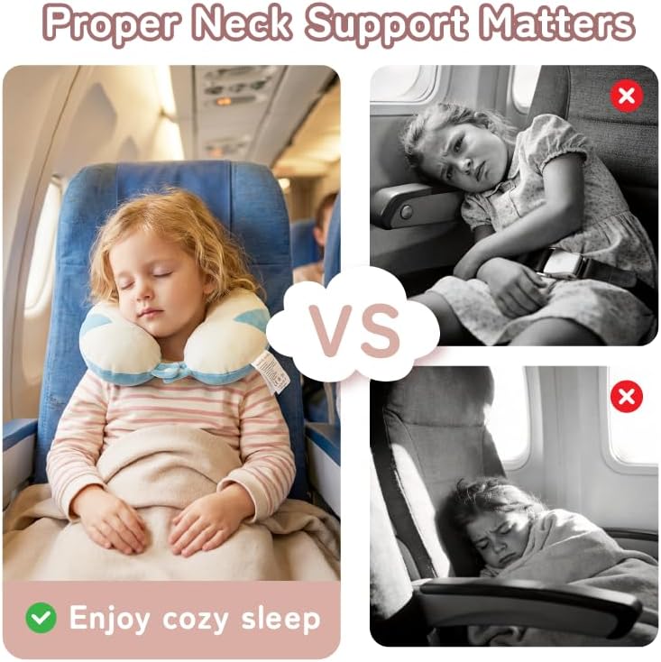 Cooling Travel Neck Pillow, Cool to Touch Memory Foam, Grey