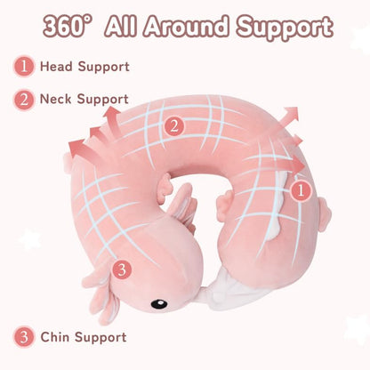 Cooling Travel Neck Pillow, Cool to Touch Memory Foam, Grey