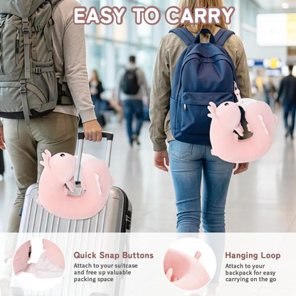 Cooling Travel Neck Pillow, Cool to Touch Memory Foam, Grey