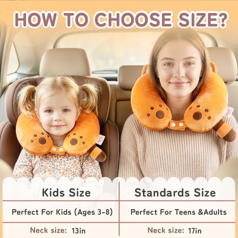Cooling Travel Neck Pillow, Cool to Touch Memory Foam, Grey