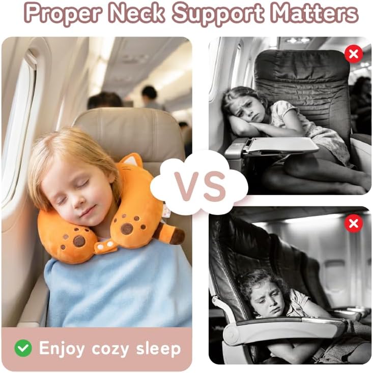 Cooling Travel Neck Pillow, Cool to Touch Memory Foam, Grey