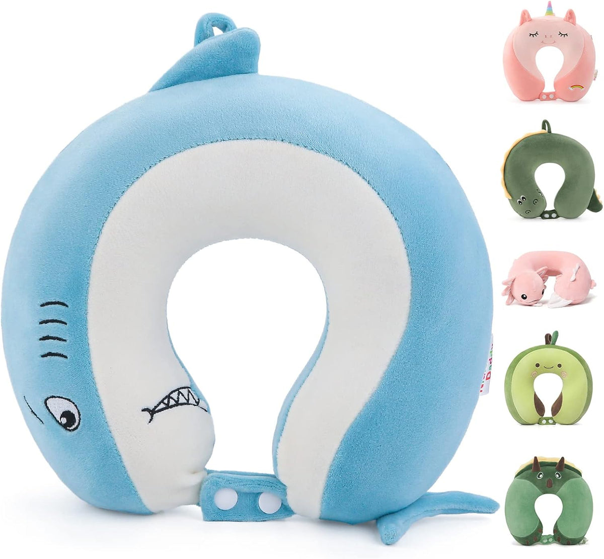 Cooling Travel Neck Pillow, Cool to Touch Memory Foam, Grey