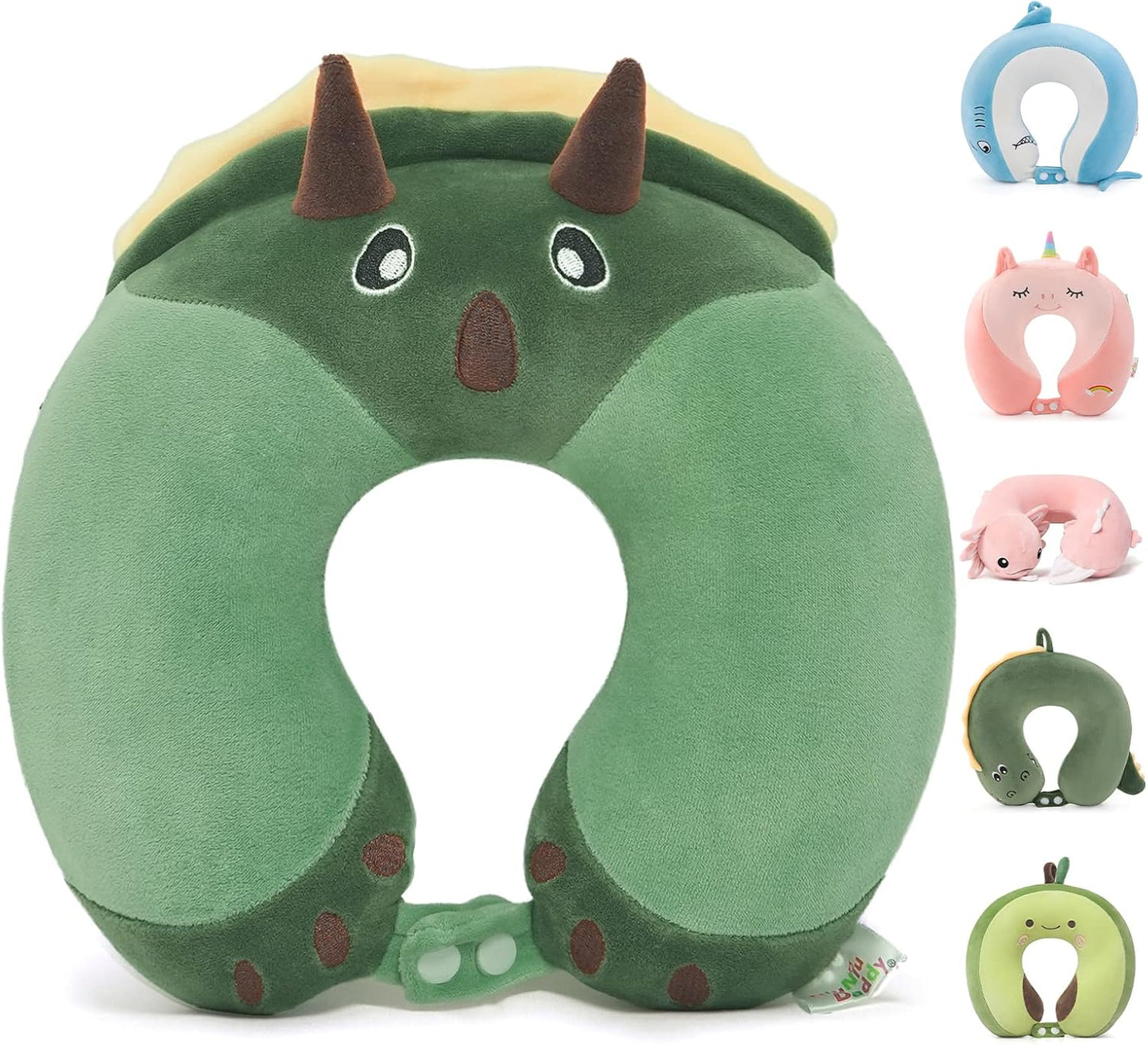 Cooling Travel Neck Pillow, Cool to Touch Memory Foam, Grey