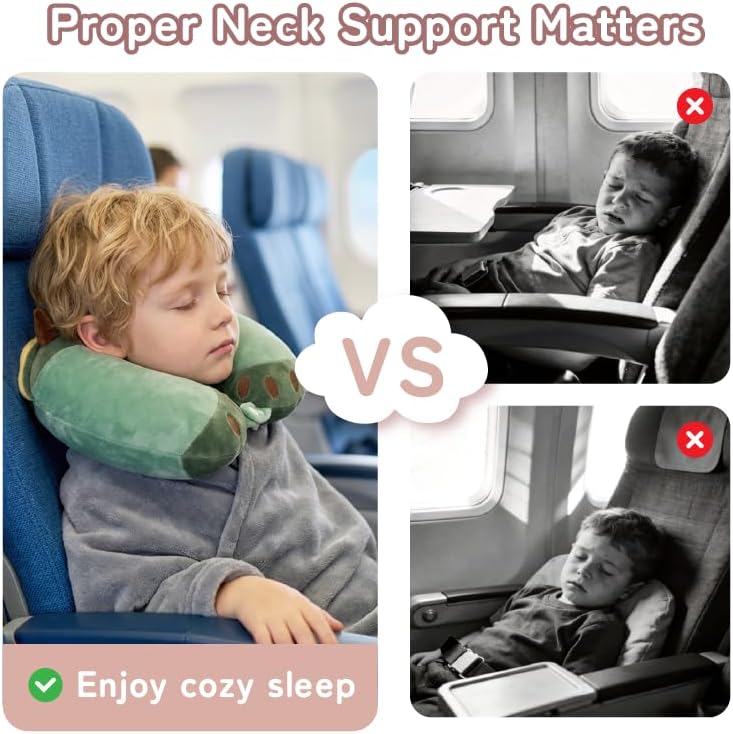 Cooling Travel Neck Pillow, Cool to Touch Memory Foam, Grey