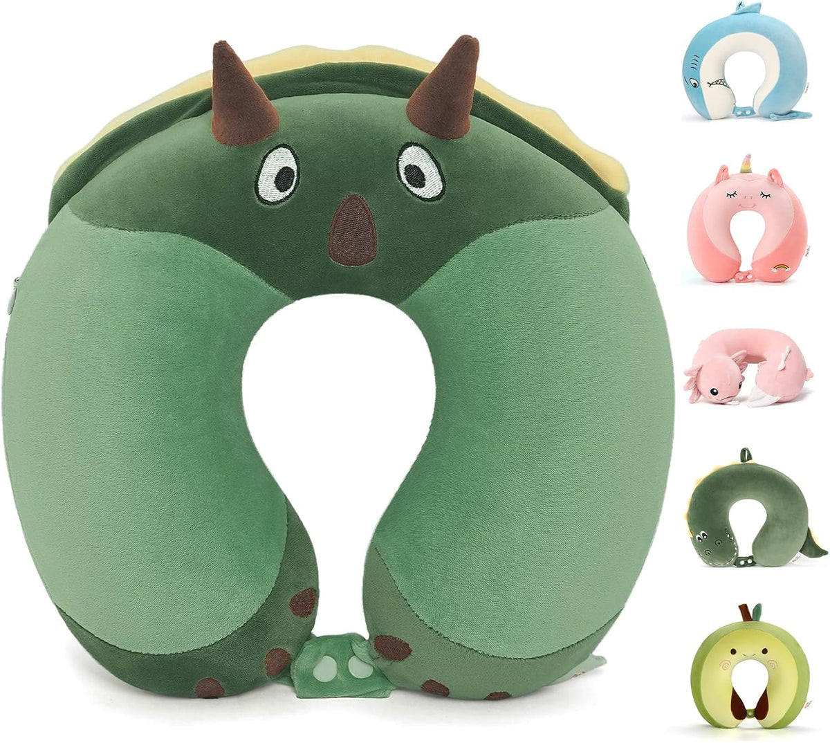 Cooling Travel Neck Pillow, Cool to Touch Memory Foam, Grey