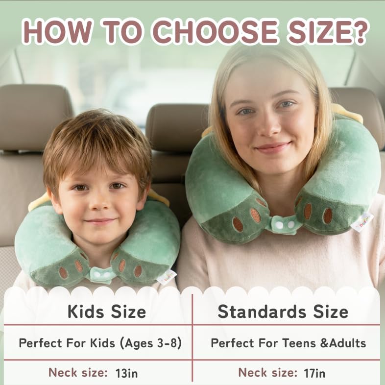Cooling Travel Neck Pillow, Cool to Touch Memory Foam, Grey