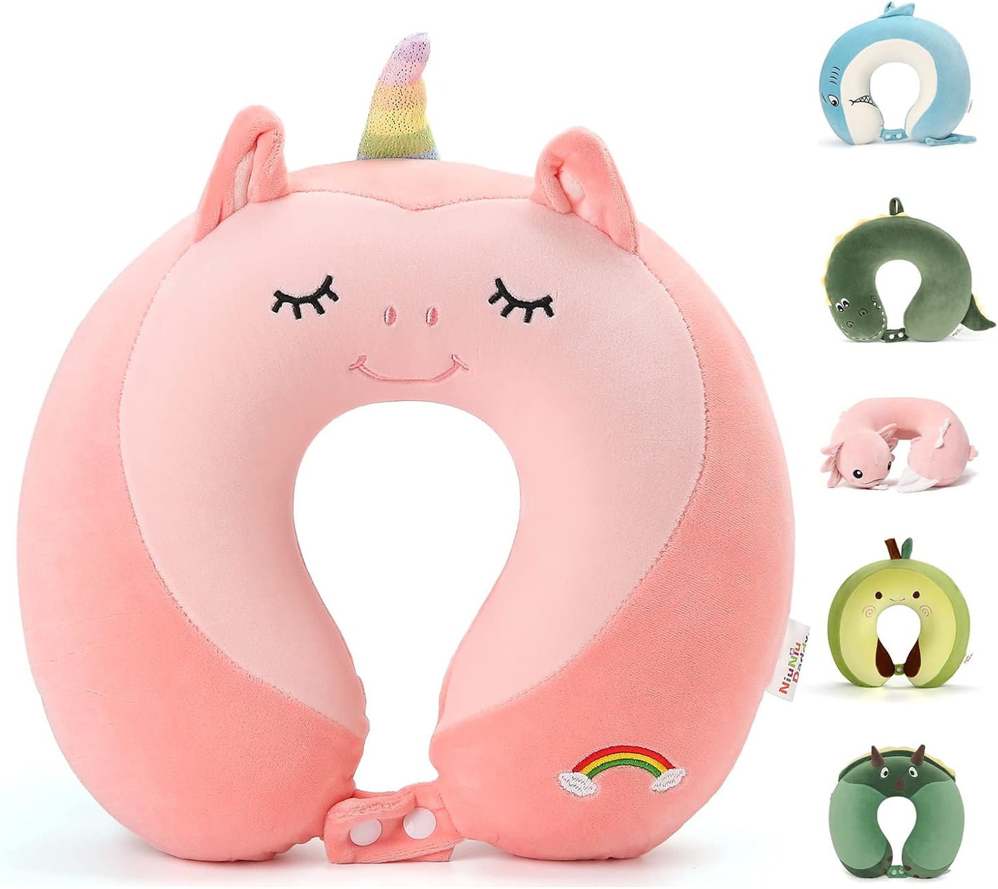 Cooling Travel Neck Pillow, Cool to Touch Memory Foam, Grey