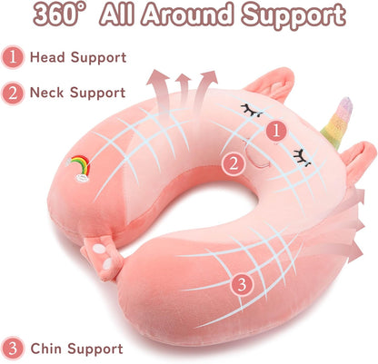 Cooling Travel Neck Pillow, Cool to Touch Memory Foam, Grey