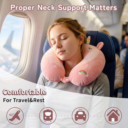 Cooling Travel Neck Pillow, Cool to Touch Memory Foam, Grey