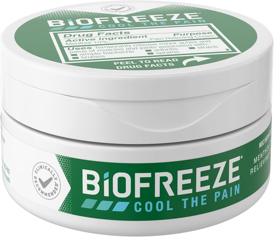 Pain Relief Cream for Knee, Neck, Hip, Joint, Shoulder, & Simple Backache, Arthritis Pain Reliever, Sore Muscle Relief, Cooling Menthol Pain Cream, 3 Oz