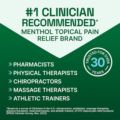 Pain Relief Cream for Knee, Neck, Hip, Joint, Shoulder, & Simple Backache, Arthritis Pain Reliever, Sore Muscle Relief, Cooling Menthol Pain Cream, 3 Oz