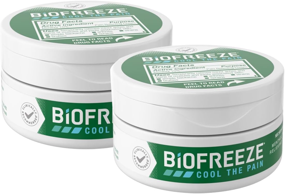 Pain Relief Cream for Knee, Neck, Hip, Joint, Shoulder, & Simple Backache, Arthritis Pain Reliever, Sore Muscle Relief, Cooling Menthol Pain Cream, 3 Oz