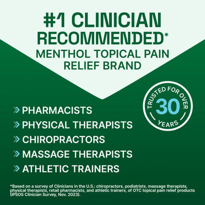Pain Relief Cream for Knee, Neck, Hip, Joint, Shoulder, & Simple Backache, Arthritis Pain Reliever, Sore Muscle Relief, Cooling Menthol Pain Cream, 3 Oz