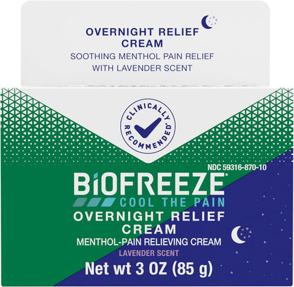 Pain Relief Cream for Knee, Neck, Hip, Joint, Shoulder, & Simple Backache, Arthritis Pain Reliever, Sore Muscle Relief, Cooling Menthol Pain Cream, 3 Oz