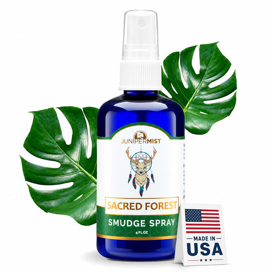 Lavender & Sage Smudge Spray (114ml), Lavender Spray with White Sage Aromatherapy Mist, Calm & Cleansing Negative Energy, Spiritual Room Spray, Smokeless Smudge Spray, Yoga Spray (Made in USA)
