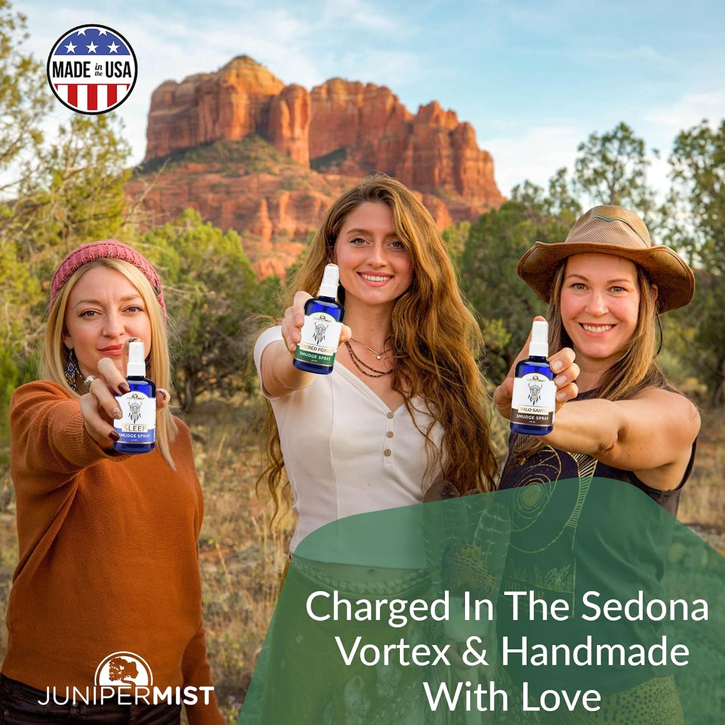 Lavender & Sage Smudge Spray (114ml), Lavender Spray with White Sage Aromatherapy Mist, Calm & Cleansing Negative Energy, Spiritual Room Spray, Smokeless Smudge Spray, Yoga Spray (Made in USA)