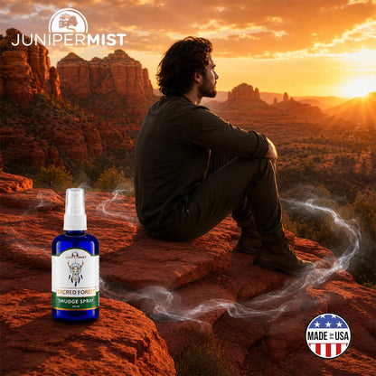 Lavender & Sage Smudge Spray (114ml), Lavender Spray with White Sage Aromatherapy Mist, Calm & Cleansing Negative Energy, Spiritual Room Spray, Smokeless Smudge Spray, Yoga Spray (Made in USA)