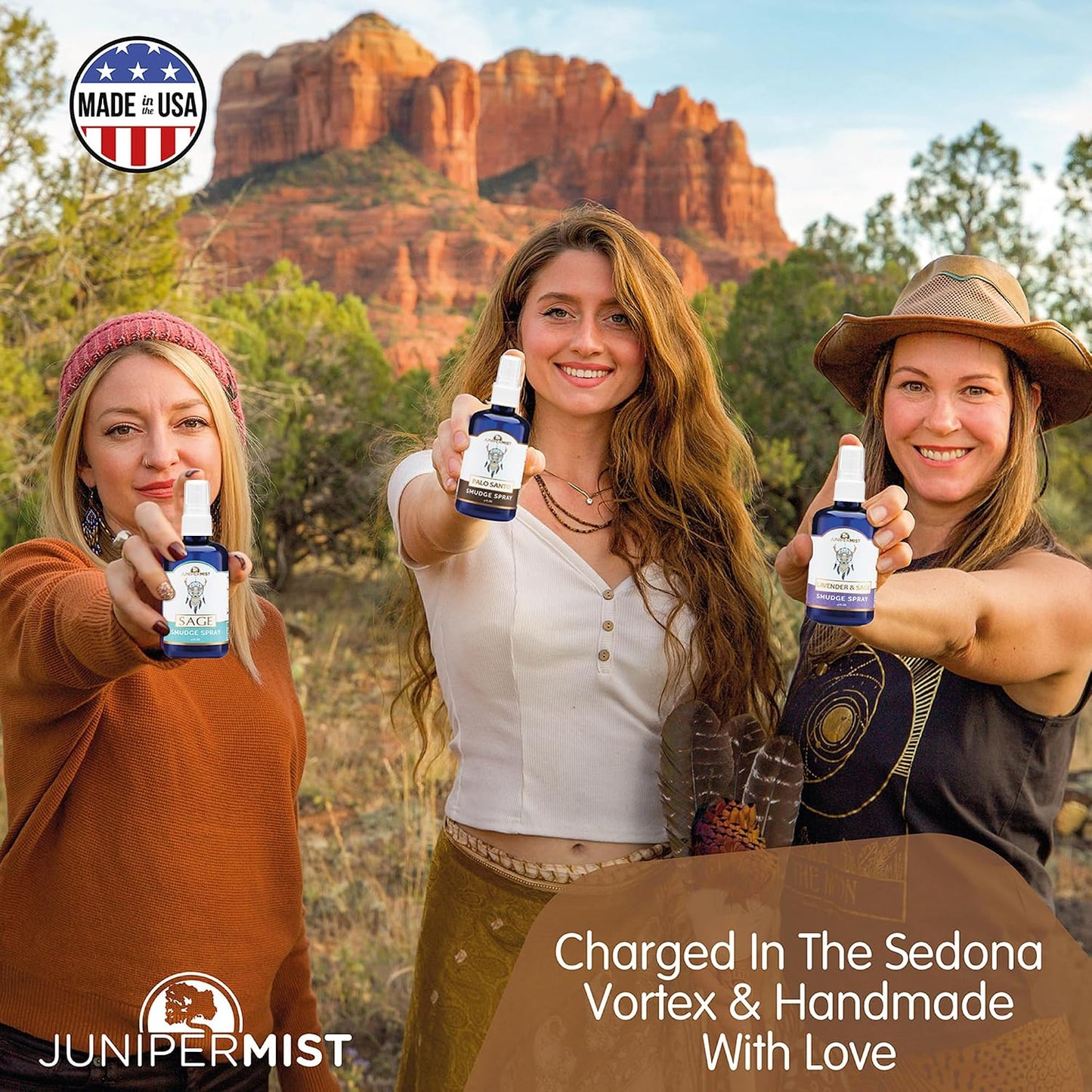 Lavender & Sage Smudge Spray (114ml), Lavender Spray with White Sage Aromatherapy Mist, Calm & Cleansing Negative Energy, Spiritual Room Spray, Smokeless Smudge Spray, Yoga Spray (Made in USA)