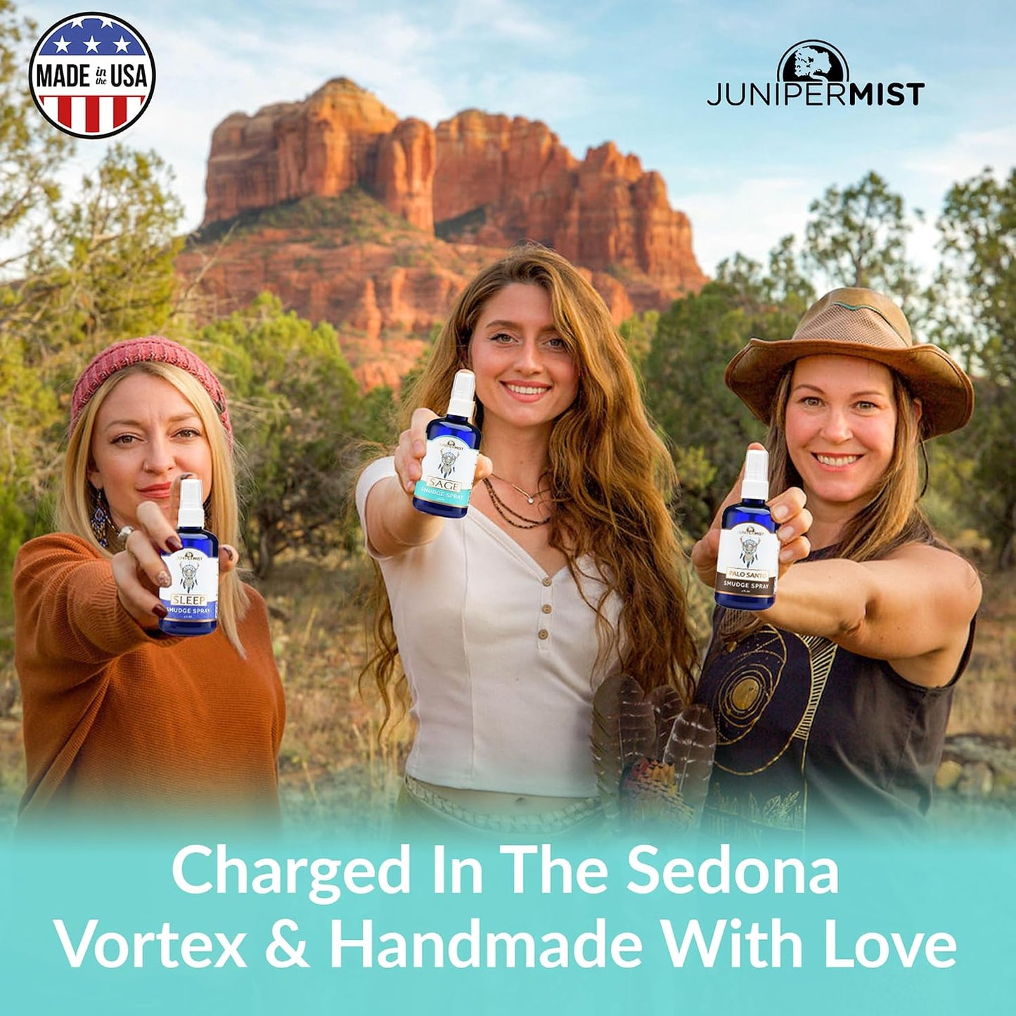 Lavender & Sage Smudge Spray (114ml), Lavender Spray with White Sage Aromatherapy Mist, Calm & Cleansing Negative Energy, Spiritual Room Spray, Smokeless Smudge Spray, Yoga Spray (Made in USA)