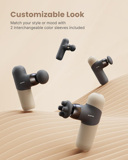 Mini Thermal Massage Gun with Heat, Color Silicone Casing, 4 Speeds