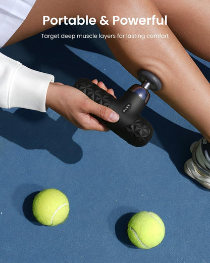 Mini Thermal Massage Gun with Heat, Color Silicone Casing, 4 Speeds