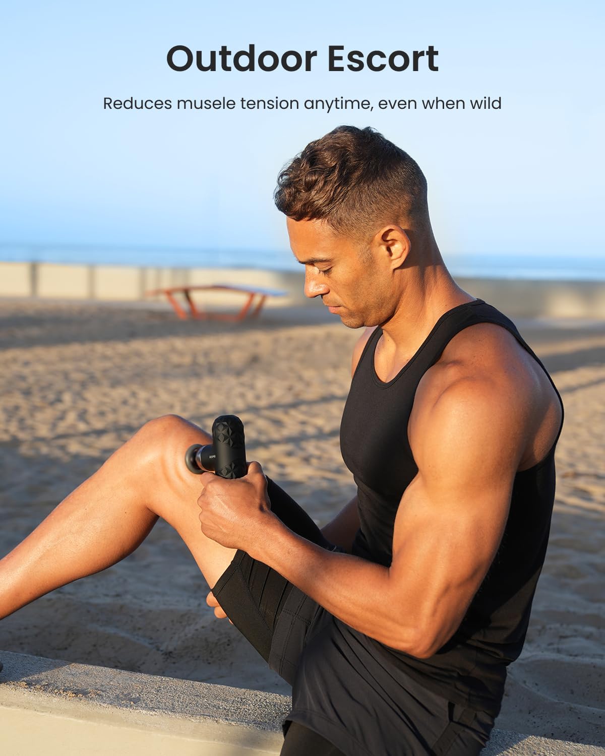 Mini Thermal Massage Gun with Heat, Color Silicone Casing, 4 Speeds