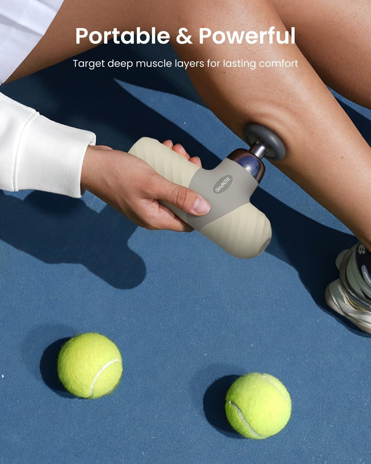 Mini Thermal Massage Gun with Heat, Color Silicone Casing, 4 Speeds