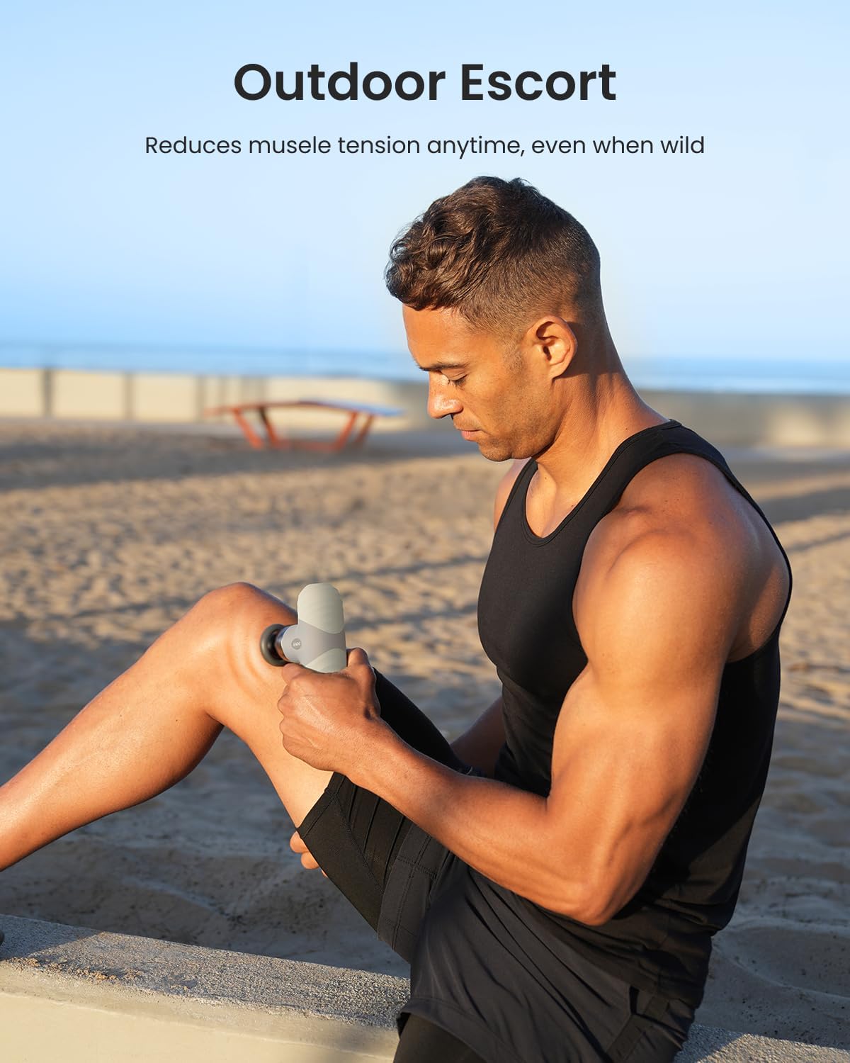 Mini Thermal Massage Gun with Heat, Color Silicone Casing, 4 Speeds