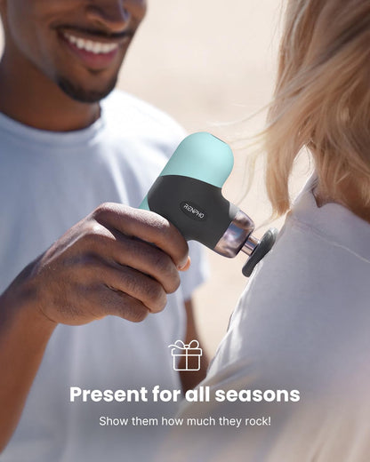 Mini Thermal Massage Gun with Heat, Color Silicone Casing, 4 Speeds