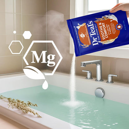Epsom Salt Magnesium Soak, Soothe & Comfort with Oat Milk & Argan Oil, 3 lbs