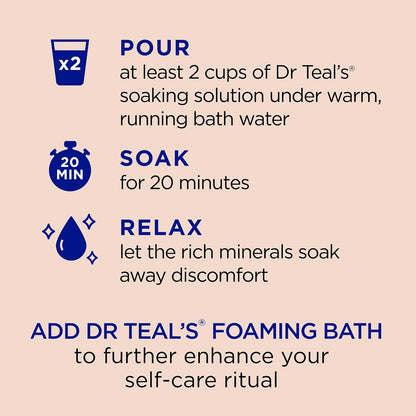 Epsom Salt Magnesium Soak, Soothe & Comfort with Oat Milk & Argan Oil, 3 lbs